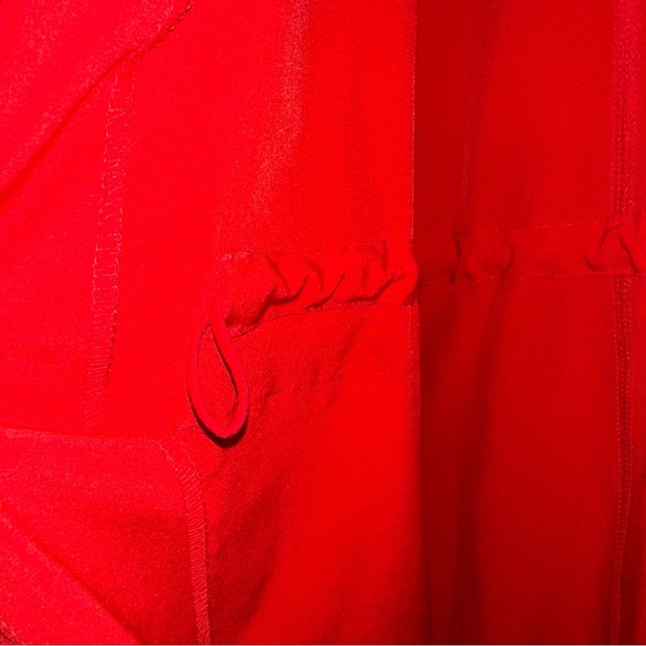 LANE BRYANT WOMEN'S RED LONG SLEEVE ZIP UP JACKET SIZE 14/16 Cinched Waist Light - Picture 5 of 10